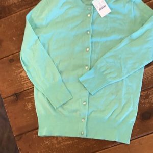 I Crew Jackie Cardigan XS in BRIGHT SEASIDE NWT